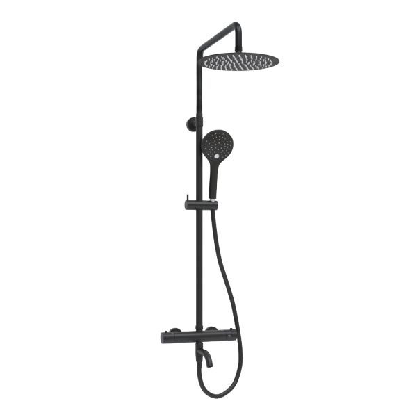 Душевая система (стойка) с термостатом WasserKRAFT Thermo A288.258.078.BM черная матовая фото