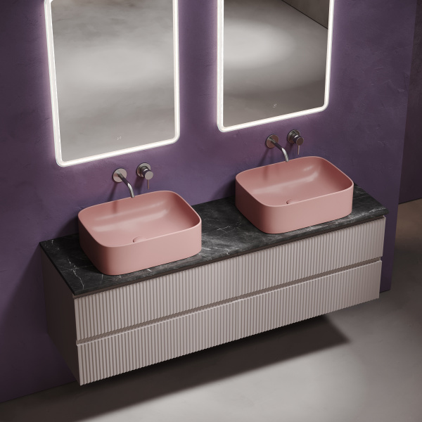 Столешница без отверстия под смеситель Sancos TT160A1 160 см, black sky фото