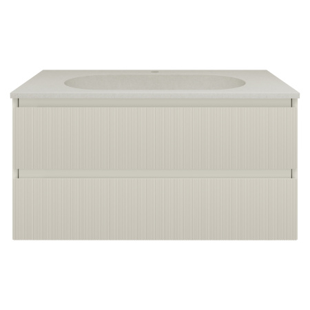 Тумба под раковину Vincea Welle 100 VMC-2WL100MBG M.Beige Soft-touch фото