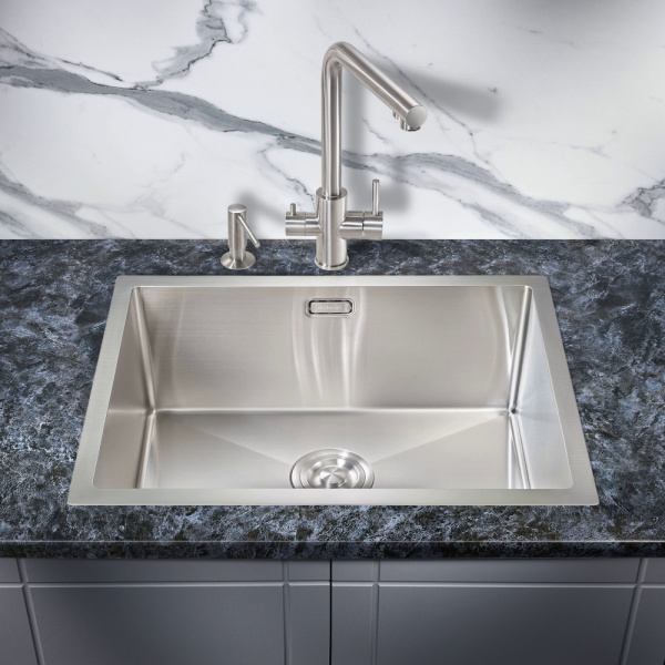 Мойка для кухни из нержавеющей стали Milacio Denia 58 MC.77450 58x44 нержавеющая сталь фото