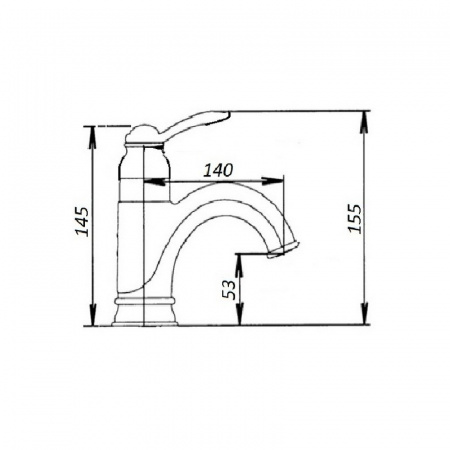 Смеситель для раковины Magliezza Grosso Bianco 50138-br фото