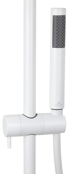 Душевая система с термостатом Kaiser Serio 05382-4 белая матовая фото