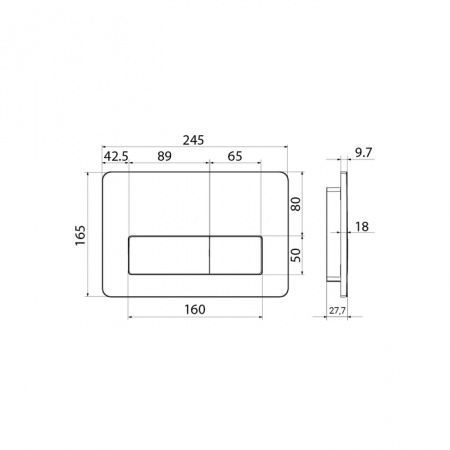 Смывная клавиша Iddis Unifix UNI41CHi77 фото