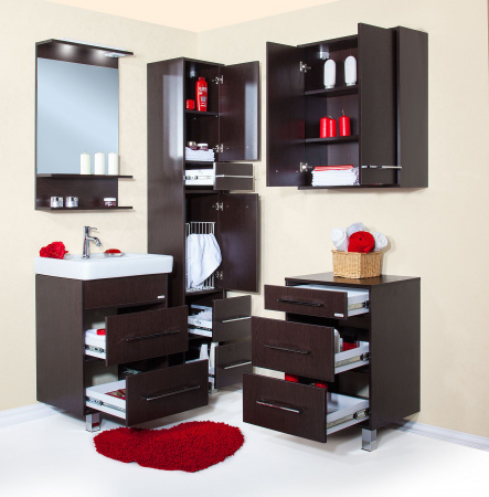 Тумба с раковиной Бриклаер Чили 60/3 венге фото