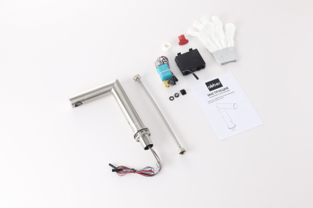 Сенсорный смеситель для раковины Abber Perfekte 316 AF8A101BSTS сталь брашированная фото