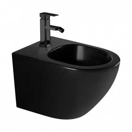 Биде подвесное Abber Bequem AC1150MB черное матов фото
