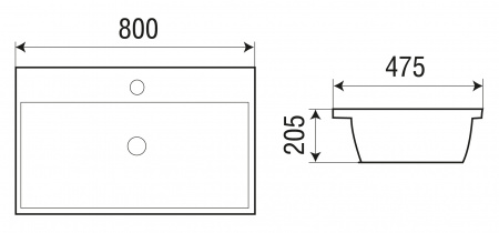 Раковина WeltWassaer Deilbach DEILBACH 7608-80 фото