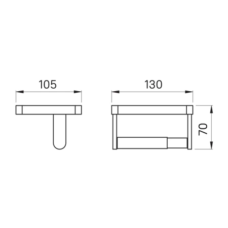 Держатель для туалетной бумаги Iddis On-X ONXBL02i43 со вставкой из стекла фото