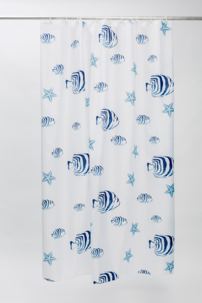 Текстильная шторка для ванной комнаты 200*180 Iddis Basic B47P218i11 фото