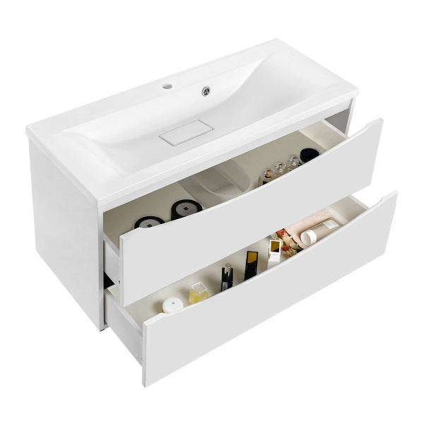 Тумба под раковину Vincea Mia 90 VMC-2MA900GW G.White фото