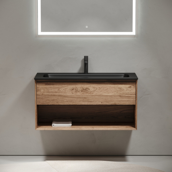 Тумба под раковину Sancos Marmi 1.0 MR1.0100ECH дуб чарльстон фото