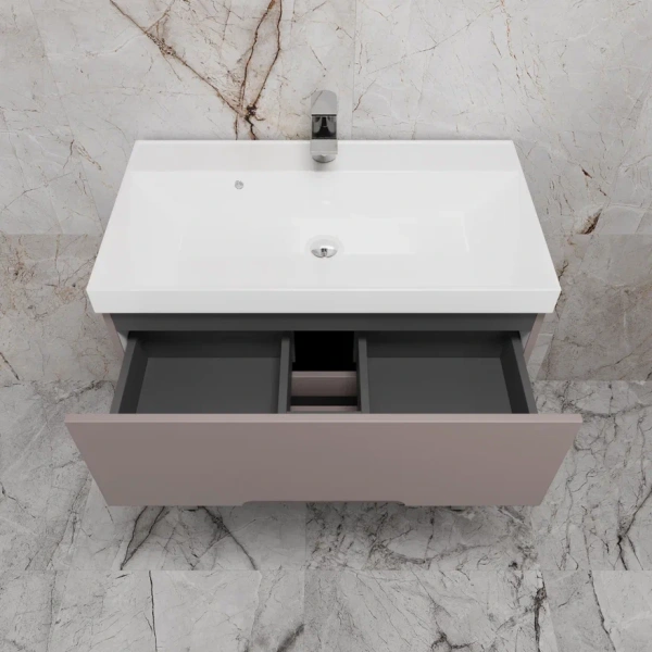 Тумба напольная Style Line Матис 80 ЛС-00002439 тауп темный фото