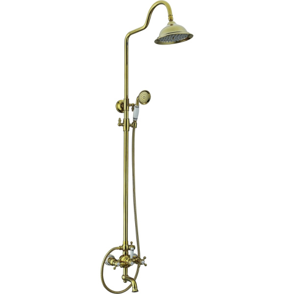 Душевая система Seaman Barcelone SSL-5523-Antique gold Состаренное золото фото