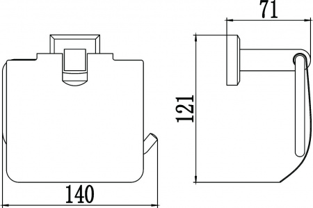 Держатель для туалетной бумаги Savol 95 S-009551 фото