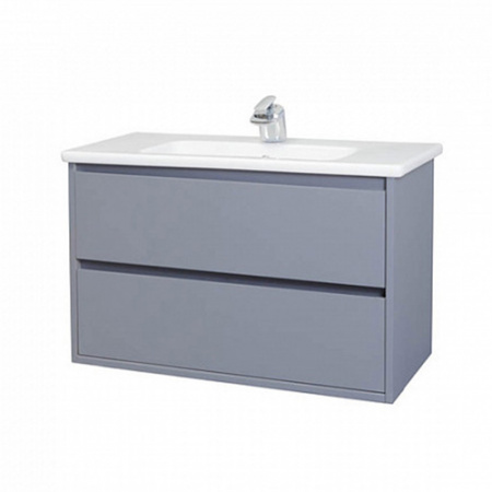 Тумба под раковину Bellezza Лоренцо 80 серебро фото