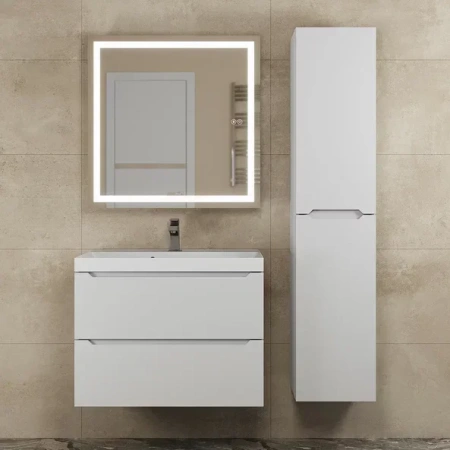 Зеркало шкаф с подсветкой в ванную Uperwood Tanos 70 ZTanos70w белый фото