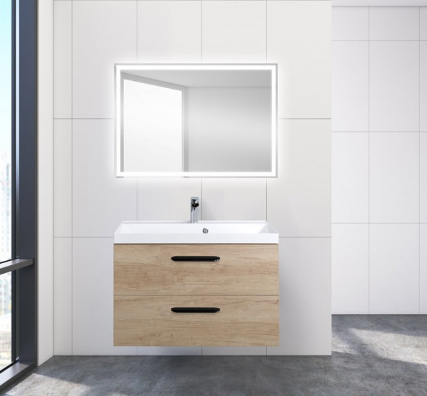 Тумба под раковину Belbagno Aurora AURORA-800-2C-SO-RNN Rovere Nebrasca Nature фото