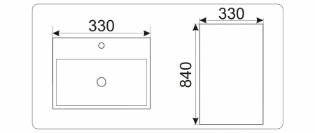 Раковина напольная GID NB 147 33х33 фото