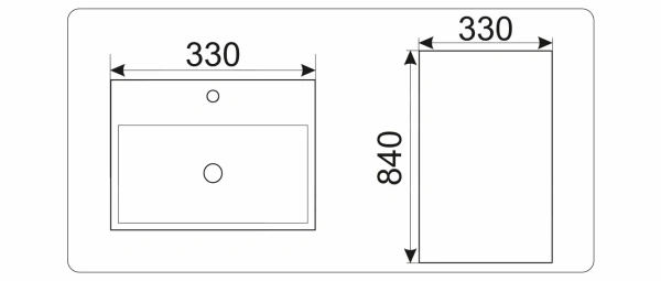 Раковина напольная GID NB 147 33х33 фото