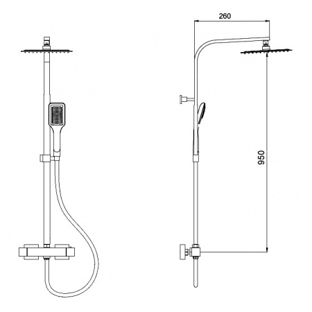 Душевая система (стойка) RGW Shower Panels SP-22 21140122-01 фото