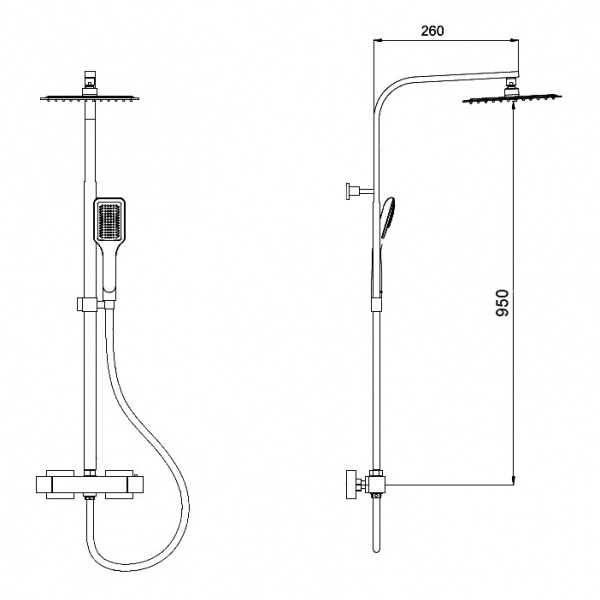 Душевая система (стойка) RGW Shower Panels SP-22 21140122-01 фото