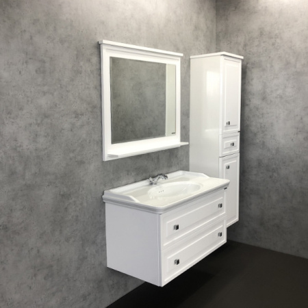 Пенал Comforty Феррара-40 белый глянец фото