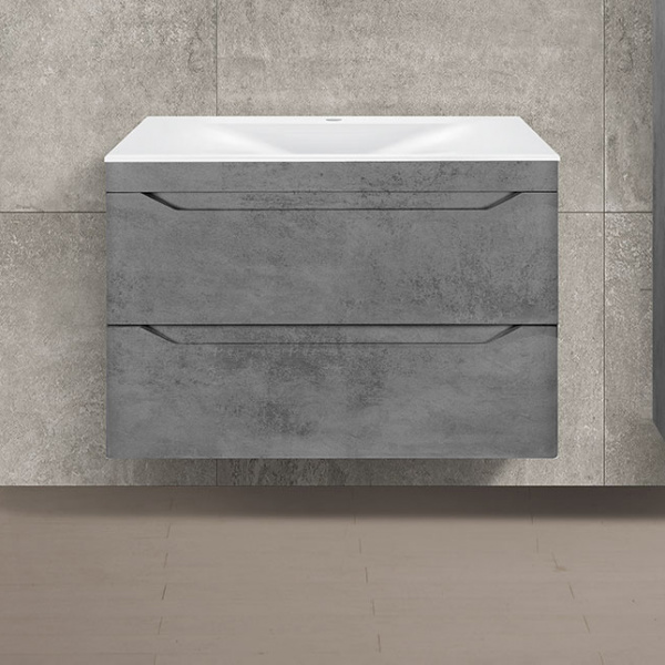 Тумба под раковину Vincea Fine VMC-2F800BT 80 см бетон фото
