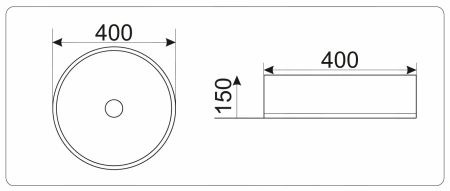 Накладная раковина GID 9011 40х40 фото