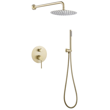 Душевая система скрытого монтажа Abber Emotion AF8818G золото матовое фото
