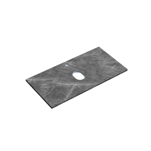 Столешница с отверстием под смеситель Sancos TT90A1X 90 см, black sky фото