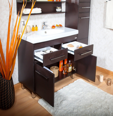 Тумба с раковиной Бриклаер Чили 90 венге фото