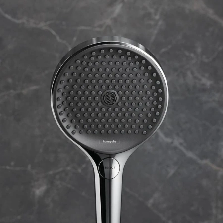 Душевой гарнитур с мыльницей Hansgrohe Rainfinity 27671000 хром фото