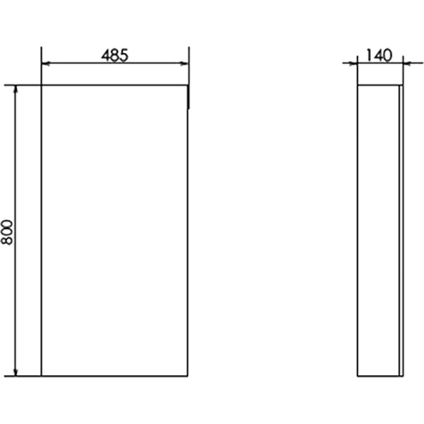 Зеркало-шкаф Comforty Дуэт 50 00-00009923 дуб натуральный фото