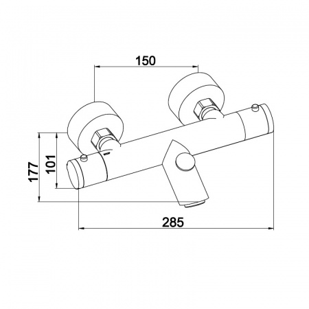 Термостатический смеситель для ванны с душем Kaiser Thermo 18355 фото