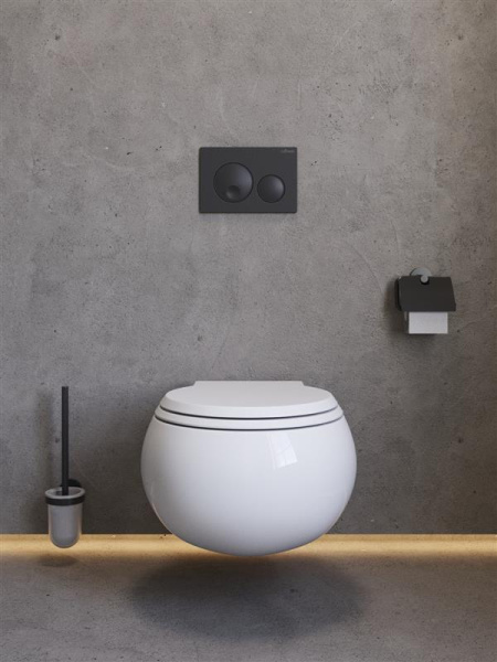 Подвесной унитаз со смывом торнадо Cezares Grande CZR-308-TH-TOR/SC фото