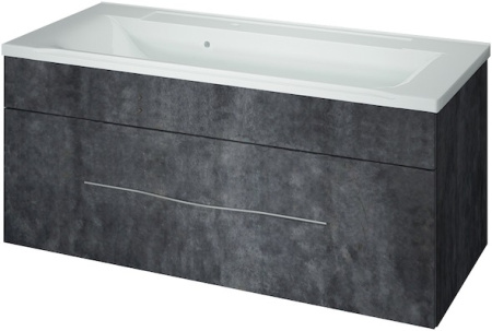 Тумба под раковину Kaksa Кристал 003975 100 см серый фото