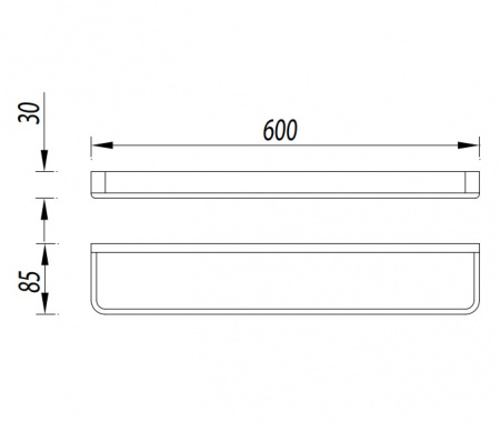Полотенцедержатель Omnires Lugano LU30216CR фото