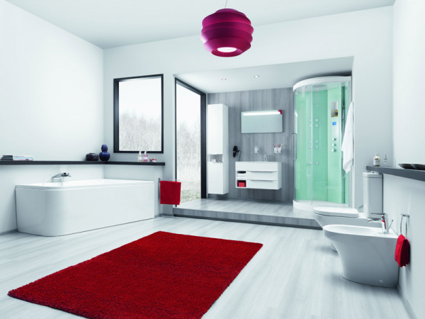 Гидромассажная кабина с паром Am.Pm Inspire W5AC-806-095 95x95 фото