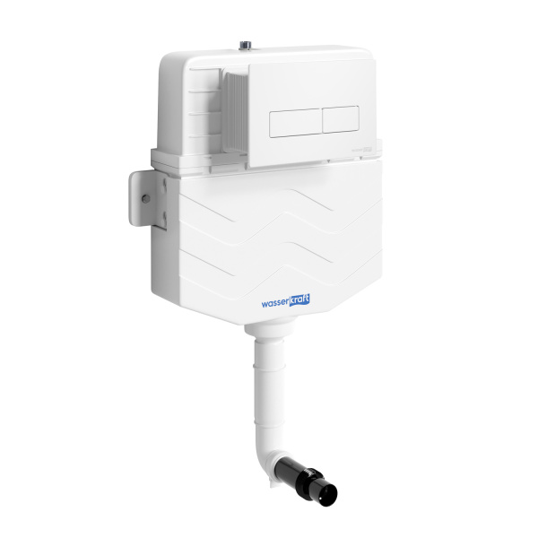 Бачок скрытого монтажа WasserKRAFT Aller 10TLT.031.ME.WM03с кнопкой, матовый белый фото