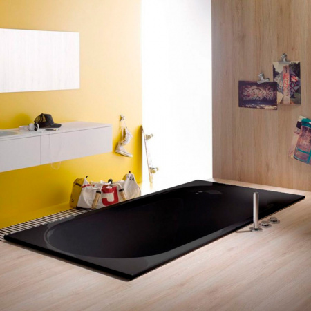 Стальная ванна Bette Comodo 1251-035 180x80 черная матованя фото