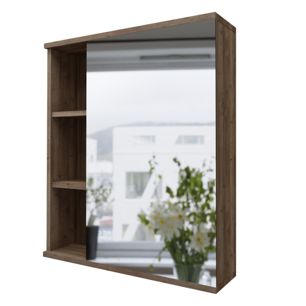 Зеркало-шкаф Grossman Форта 60 2060032 темный дуб галифакс фото