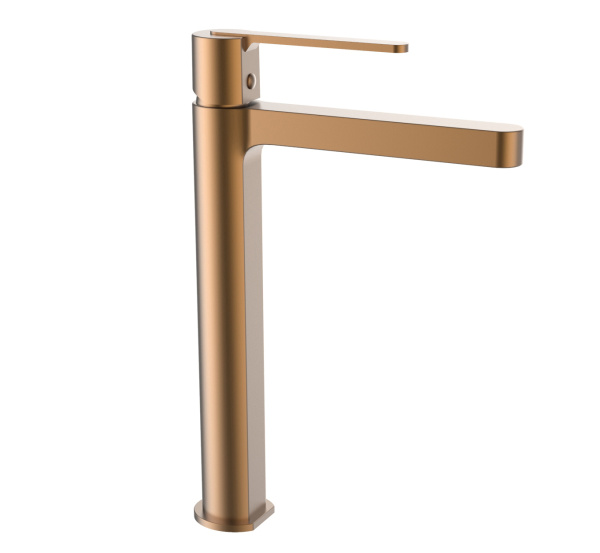 Высокий смеситель для раковины AltroBagno Unione 010223 RaSp матовая медь фото