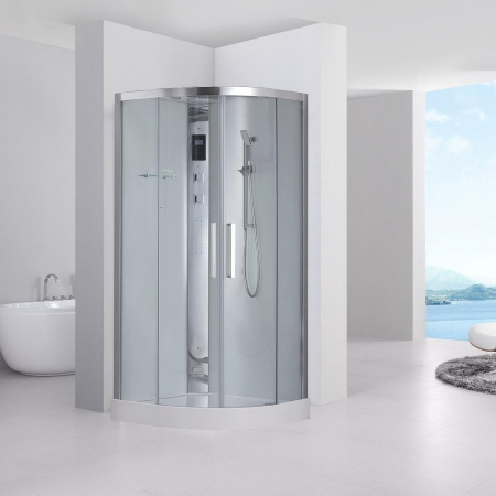 Душевая кабина с гидромассажем Acquazzone Alexandra 90 90х90х220 фото