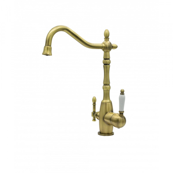 Смеситель для кухни с фильтром для воды Milacio Castellon Ceramic MC.515.BR бронза фото