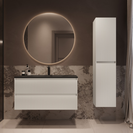 Тумба под раковину Vincea Welle 100 VMC-2WL100MW M.White Soft-touch фото