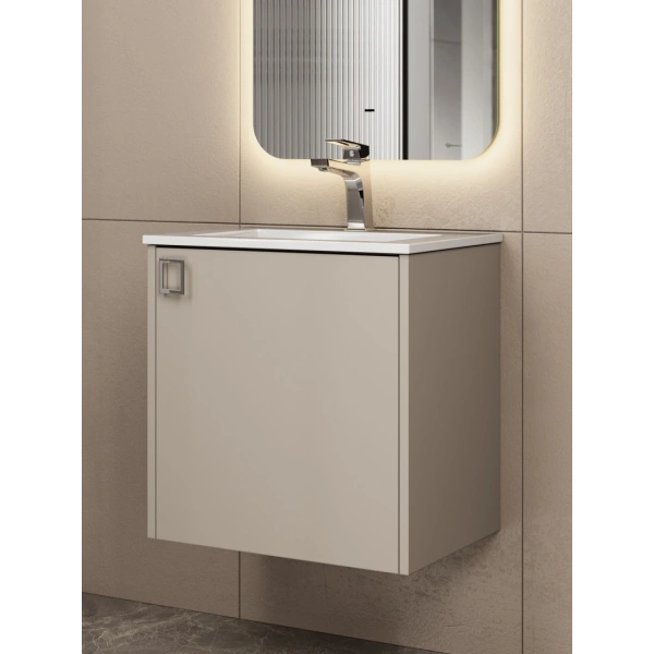 Тумба под раковину Uperwood Aurora TAurora50cm бежевая матовая фото