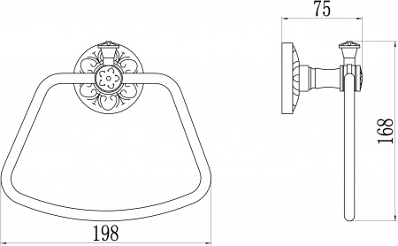 Полотенцедержатель Savol 58B S-005860B фото