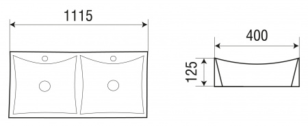 Двойная накладная раковина WeltWassaer Elbach ELBACH 2216 фото