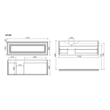 Тумба под раковину Sancos Very VR120LW Bianco фото