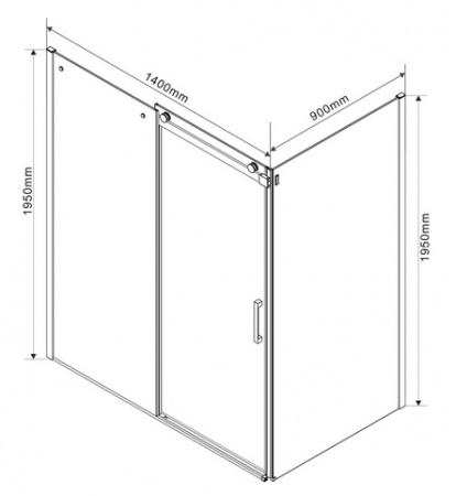 Душевой уголок Vincea Como VSR-1C9014CL 140x90 фото